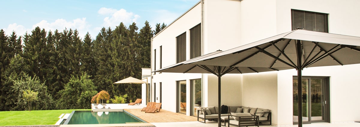 Sonnenschirm Terrasse gross